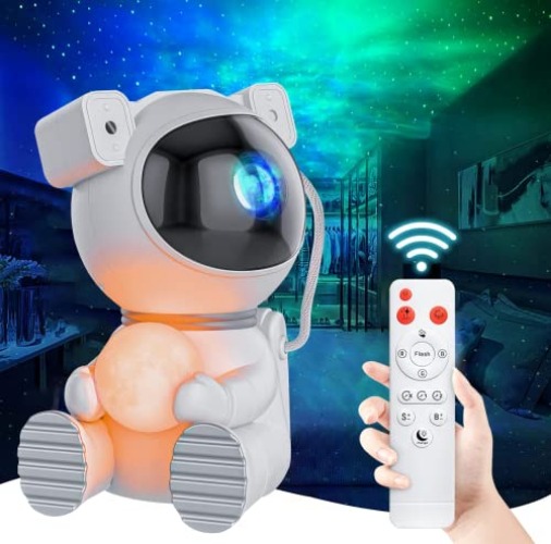 Dienmern Astronaut Light Projector - Astronaut Galaxy Projector for Bedroom, Star Projector with Moon Lamp, LED Nebula Night Light for Kids, Room Decor, Party, Gift - Astronaut2.0