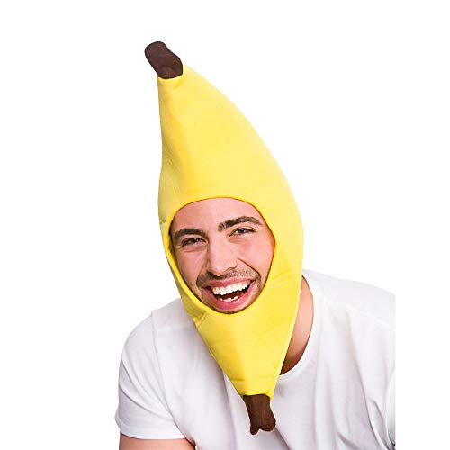 Wicked Costumes Adult Unisex Funny Banana Yellow Hat Novelty Fancy Dress Accessory