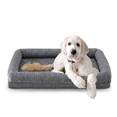 Newton Orthopedic Pet Bed - Washable Dog Bed for Large Dogs, Puppy Bed, Crate Bed, with Removable & Breathable Dog Bed Cover, Comfy & Durable Dog Bed for Small to Large Dogs, Dog Essentials, Large - Large