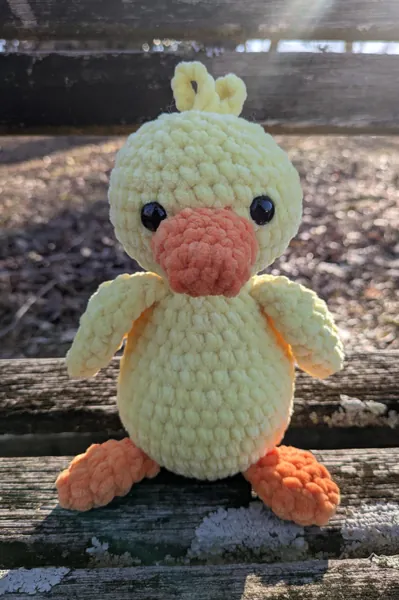 Large Crochet Duck