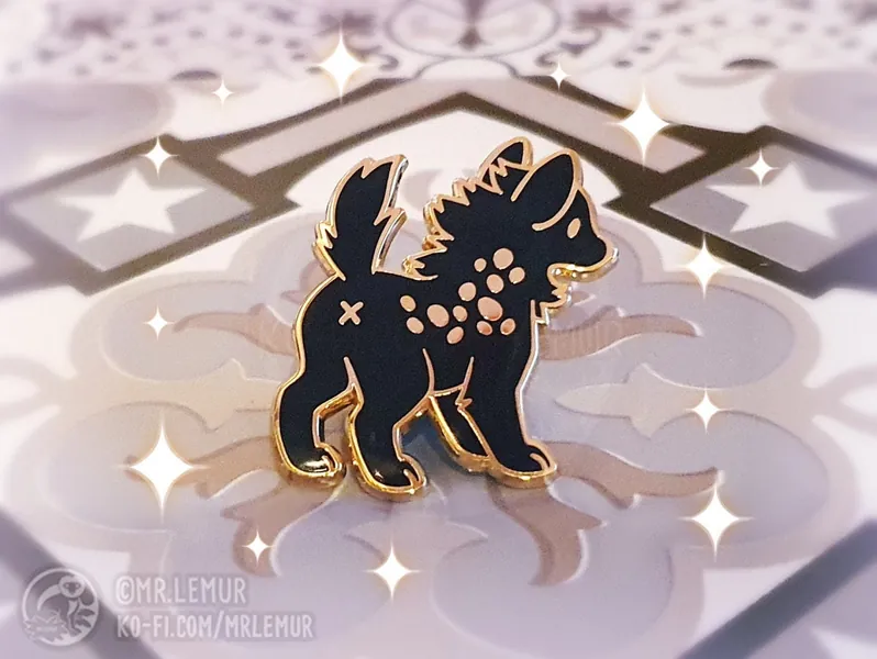 Hyena - HARD ENAMEL PIN: "Ass'Bean"
