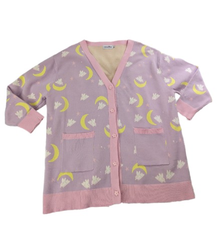 Moon Bunny Cardigan - S/M