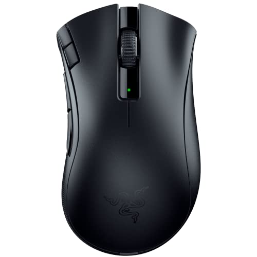 Razer DeathAdder V2 X HyperSpeed: Award-Winning Ergonomic Design - Ultra-Fast Wireless - 235hr Battery Life - 7 Programmable Buttons - Gen 2 Mechanical Switches - 5G 14K DPI Optical Sensor - Mouse - DeathAdder V2 X HyperSpeed - Classic Black