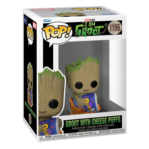 I am Groot Funko POP! PVC Sammelfigur - Groot with Cheese Puffs (1196
