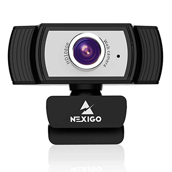 NexiGo 1080P Webcam with Microphone and Software, Streaming Computer Camera, for Zoom Meeting/Skype/FaceTime/Teams/OBS/Xbox/XSplit, Compatible with Mac OS Windows Laptop Desktop PC