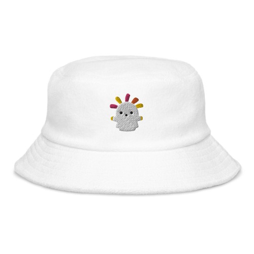 Squeakoid | Terry cloth bucket hat | Animal Crossing - White