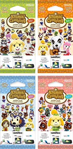 (12 cards) Series 1-4 Animal Crossing Amiibo Cards