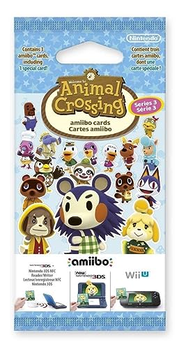 (3 cards) Series 3 Animal Crossing Amiibo Cards