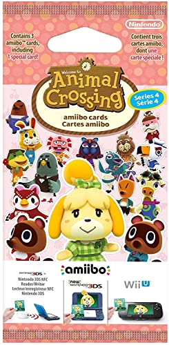 (3 cards) Series 4 Animal Crossing Amiibo Cards