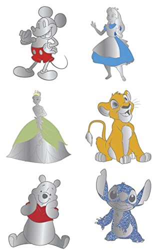 Loungefly DISNEY 100TH ANNIVERSARY PLATINUM CHARACTERS BLIND BOX PINS - Mickey Mouse - Mickey Mouse - Blind Box Enamel Pins - Cute Collectable Novelty Brooch - For Backpacks & Bags - Gift Idea