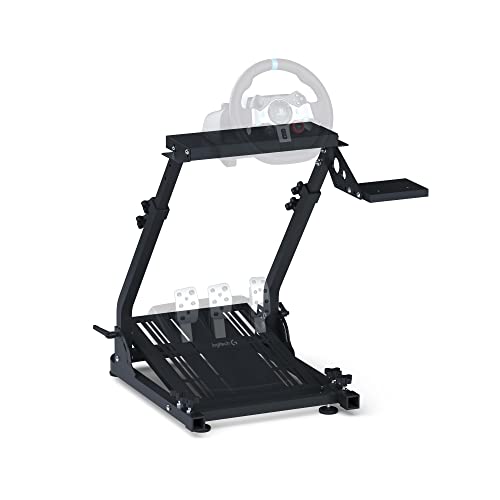 GT Omega Classic Wheel Stand - GT Omega Steering Wheel Stand for Logitech Steering Wheel G923, Logitech G29, Logitech G920 with V1 and V2 Shifter Mounts - Thrustmaster T300, T500 TX & TH8A