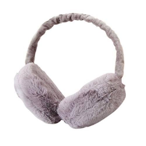 LUOEM Earmuffs Unisex Winter Faux Fur Plush Earmuffs Warm Outdoors Ear Warmers - 13.5 x 13.5 x 5 cm Gray
