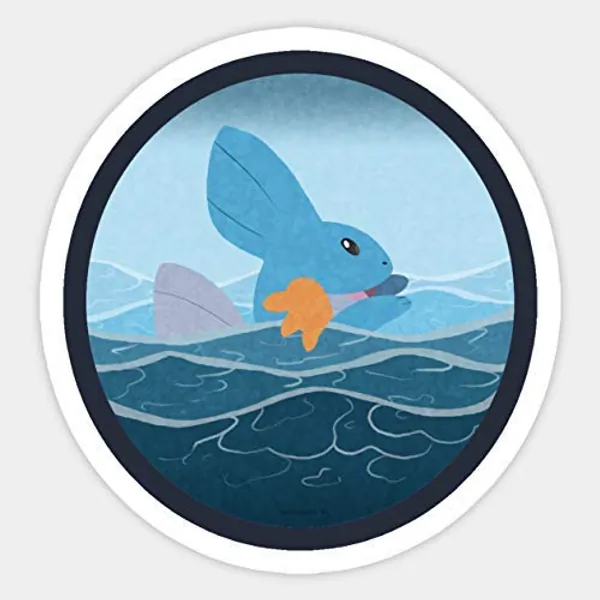 Keep Swimming Water Type Motivational Vinyl Sticker