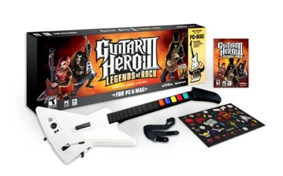Guitar Hero III: Legends of Rock Bundle With Guitar - PC/Mac (Wired bundle)