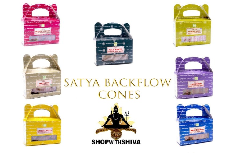 Satya Backflow Incense Cones Choose Your Fragrance Multi Buy Discount