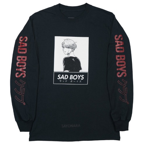 Sad Boys L/S Stay With Me Tee - medium