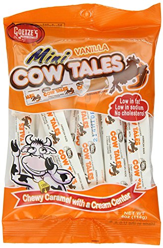 Goetze's Mini vanilla Cow Tales, 4 Ounce bag - Cow Tales