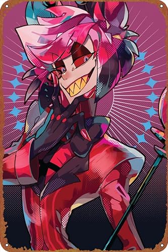 Alastor Anime Game Poster - Perfect Wall Decor for Bars, Clubs, Man Caves, Living Rooms, Kitchens, Garages, Bathrooms, and Homes - 8x12 inches