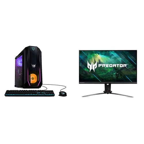 Acer Predator Orion 3000 PO3-630-UA15 Tpwer, Core i7-11700F, GeForce RTX 3070, 16GB DDR4, 512GB SSD, 1TB HDD, Wi-Fi 6, Win 11 Home Predator XB283K KVbmiipruzx 28" UHD IPS Monitor, 144Hz