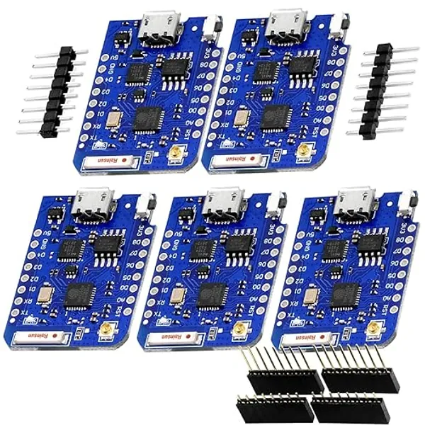 AZDelivery 5 x D1 Mini Pro ESP8266 ESP-8266EX CP2104 WiFi Entwicklung Board kompatibel mit Arduino inklusive E-Book! - 5