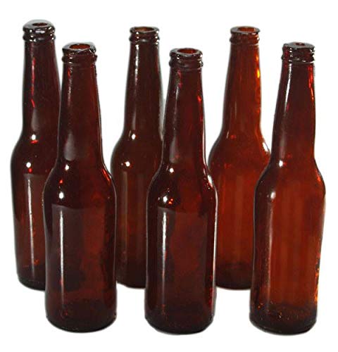 NewRuleFX SMASHProps Breakaway Beer Bottle Prop Value 6 Pack - Amber Brown Translucent - Amber Brown Translucent - Amber Brown Translucent