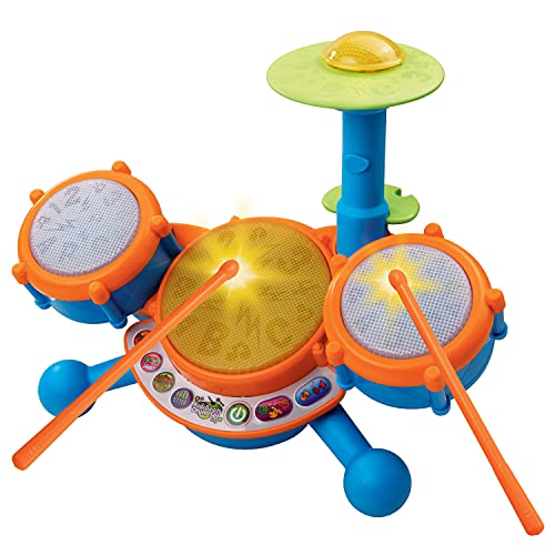 VTech KidiBeats Drum Set (Frustration Free Packaging) - Orange - Frustration Free Packaging