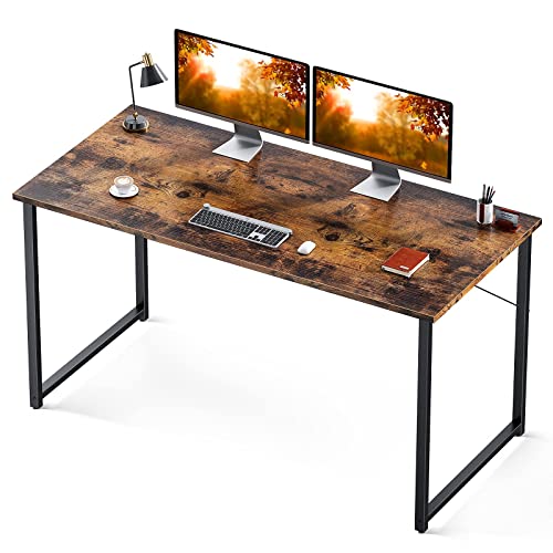 Coleshome 48 Inch Computer Desk, Modern Simple Style Desk for Home Office, Study Student Writing Desk, Vintage - 48 Inches - Vintage