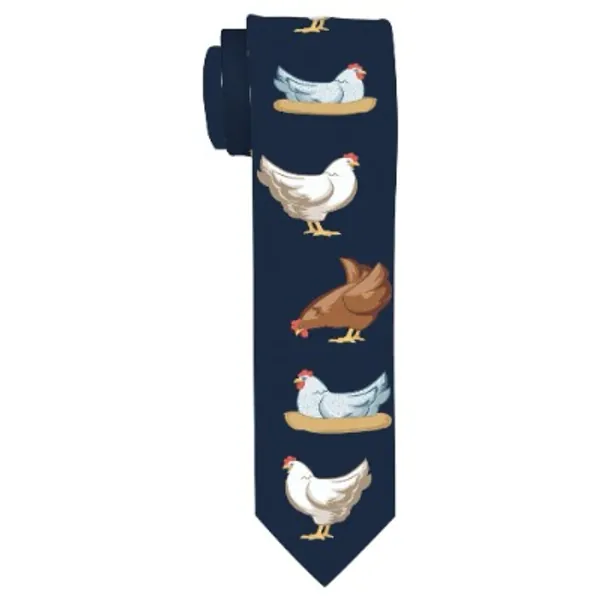 Funny Chicken Gifts for Men Pet Chicken Tie Chicken Office Gifts Chicken Gag Gifts Chicken Necktie