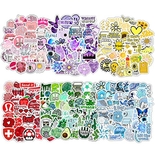 300 Pcs Stickers, Cute Stickers, Aesthetic Sticker Sets, Cartoon Kids Stickers, Decorative Stickers for Luggage, Laptop, Water Cup, Refrigerator, Desk, Skateboard