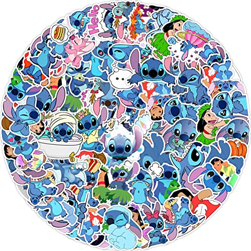 Lilo & Stitch Cute Aesthetic Vinyl Waterproof Stickers for Kids Cup Bike Computer,Bumper,Phone,Car Cute Anime Stickers and Decals