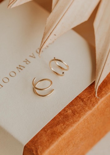 Tiny Twist Earrings | Sterling Silver / Smaller - 6MM