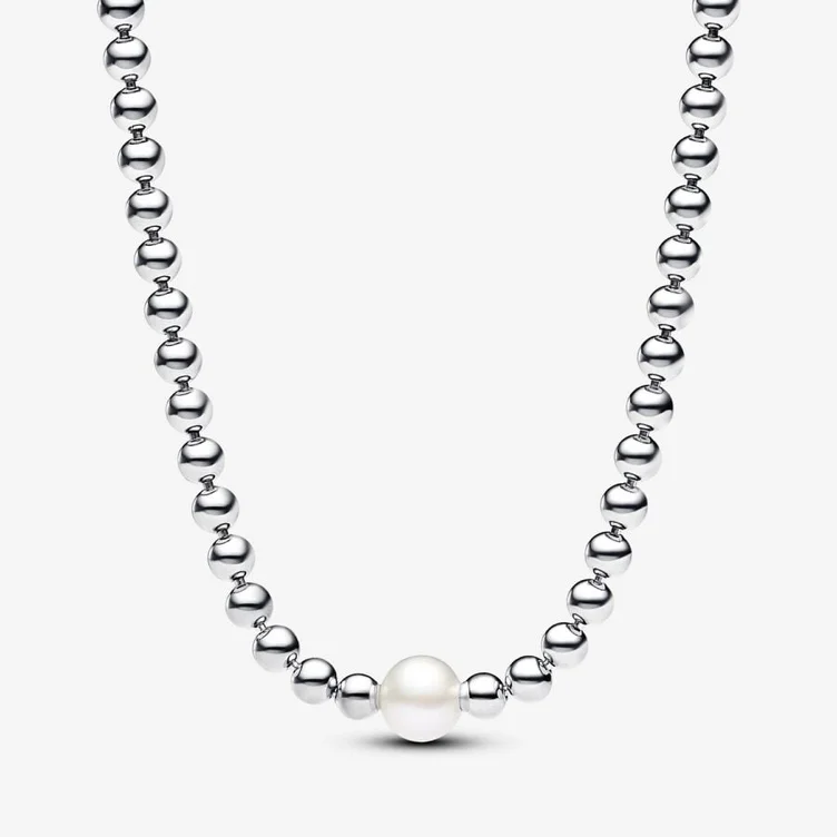 Treated Freshwater Cultured Pearl & Beads Collier Necklace