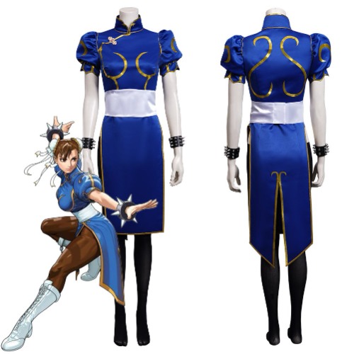 Chun Li-disfraz de Anime para mujer, traje de fiesta de Halloween, ropa de juego de rol, SF - AliExpress 