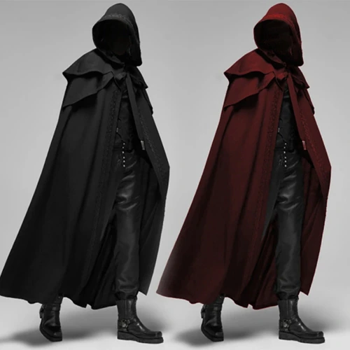 Disfraces medievales de Cosplay para hombres, caballero, Pirata, príncipe, gótico, Retro, capa con capucha, batas largas, chaquetas, abrigo, Carnaval, Halloween - AliExpress 