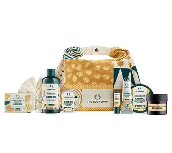 The Body Shop Soothe & Smooth Almond Milk Ultimate Body Care Holiday 8-Piece Gift Set