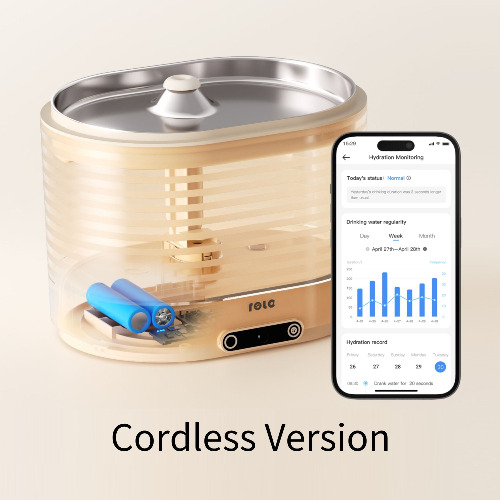 ROLA Smart Pet Water Fountain - Cordless Version
