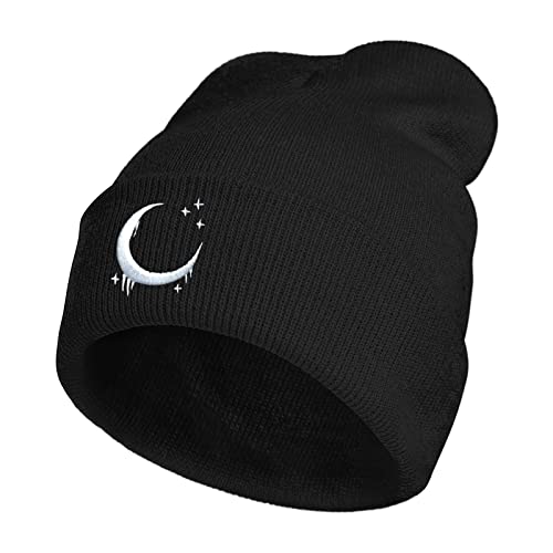 MiAnMiAn Embroidery Goth Beanie Knit Hats for Men & Women, Embroidery Winter Hats Skull Cap - Medium - Color21