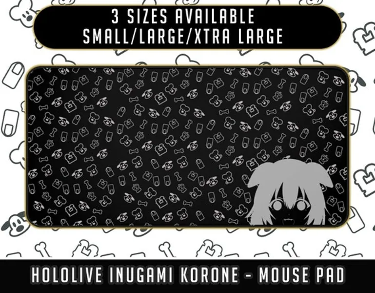 Mouse Pad/gaming Mouse Pad  Hololive Inugami Korone ICONS | Etsy