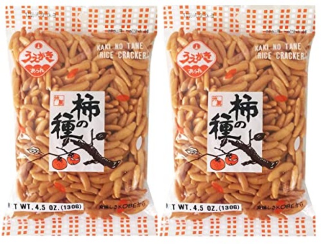 Japanese Traditional Rice Crackers : Nori Maki Arare/ Kaki No Tane 2packs (Kaki No Tane Original) - Original - 4.5 Ounce (Pack of 2)