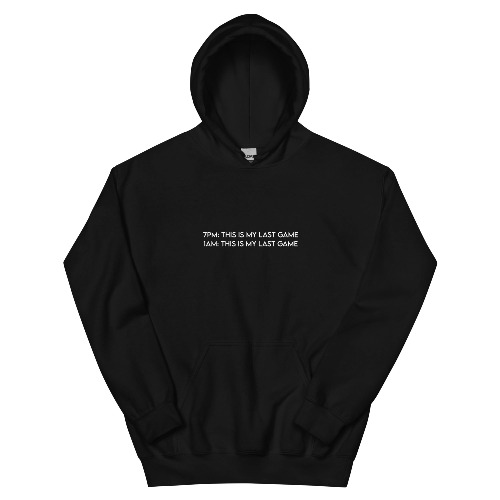 My Last Game | Unisex Hoodie - Black / XL