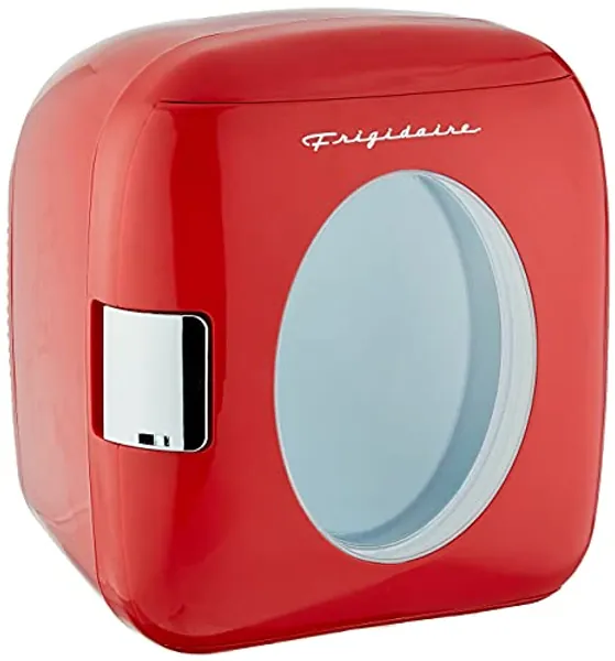 FRIGIDAIRE EFMIS462-RED 12 Can Retro Mini Portable Personal Fridge/Cooler for Home, Office or Dorm, Red