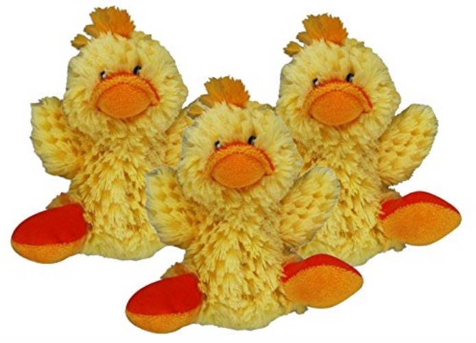 KONG Dr. Noy's Platy Duck Plush Dog Toy (Set of 3)
