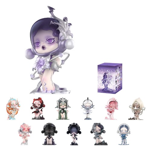 POP MART - Figuras de la serie The Sound de SKULLPANDA en caja sorpresa, diseño aleatorio, decoración del hogar, juguetes coleccionables, regalos de cumpleaños y festividades, caja individual