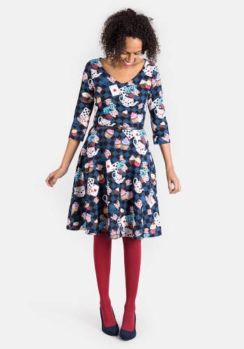 Alice Tea Party Print Dress | 14