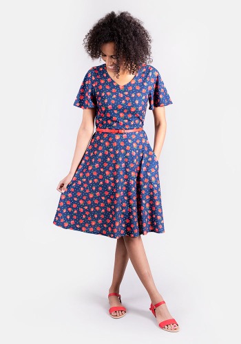 Sienna Strawberry Print Dress | 14