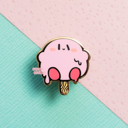 Popsicle Poyo Enamel Pin - [B Grade] / Simple Rubber Back
