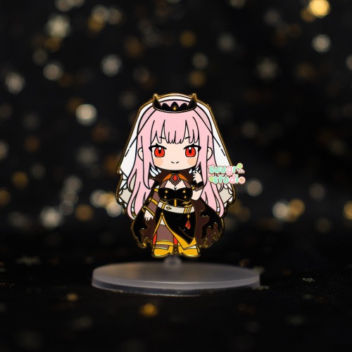 Holo Vtuber Mori Enamel Pin, Fan Merch - [A Grade] / Simple Rubber Back