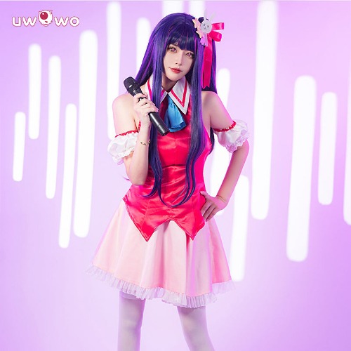 【Pre-sale】Uwowo Collab Series: Anime Oshi no Ko Cosplay Hoshino Ai Idol Stage Performance Cosplay Costume - S