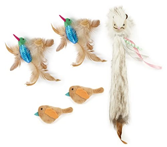 SmartyKat Electronic Sound Bird Toys for Cats & Kittens, Battery Powered, Mimics Sound of Real Prey