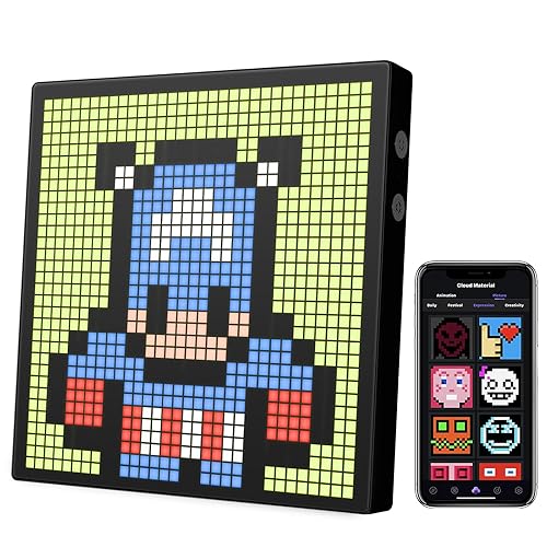 iDotMatrix LED Pixel Display, 32x32 Programmable Pixel Art Display with APP Control for Kids Boys Girls, Creative Animations,Fun Text and Digital Clock, Gaming Accessories for Desk/Wall Room Decor - Pixel-32*32
